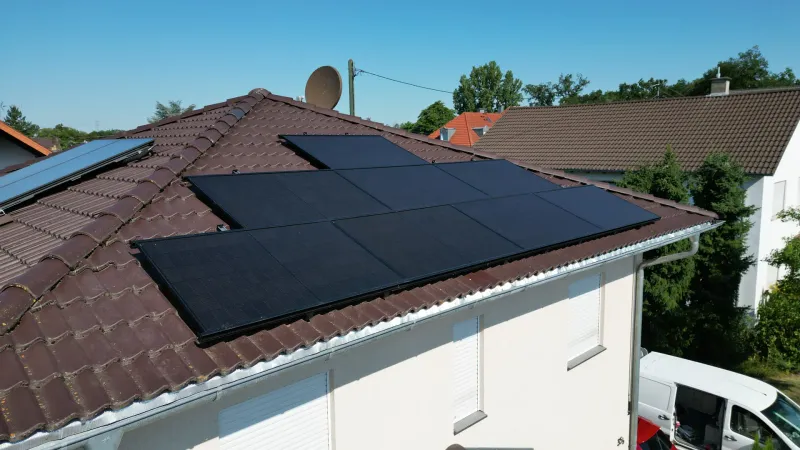 Photovoltaik-Anlage von WMEE auf einem Einfamilienhaus in Walldorf